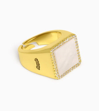 Anel Pinky Square