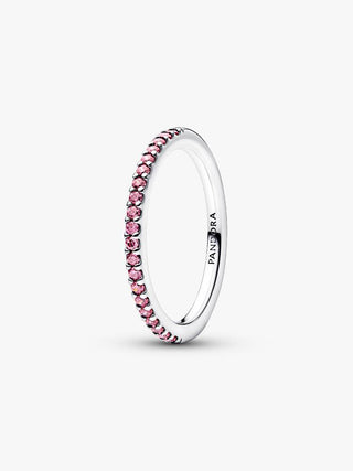 Anel Aro Rosa Brilhante