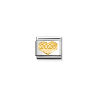 Link Composable Classic Coração com 2026 em Ouro