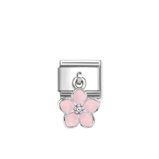 Link Composable Classic pendente Flor Rosa