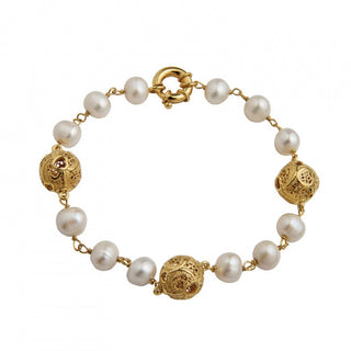 Viana Beads and Pearls Bracelet