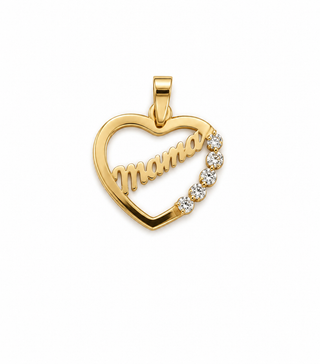 Coração Mamã ouro 9KL